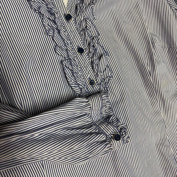 Lilly Pulitzer Dress, Blue and White Striped, ADORABLE!!!! SIZE 12, EUC. - Picture 9 of 16